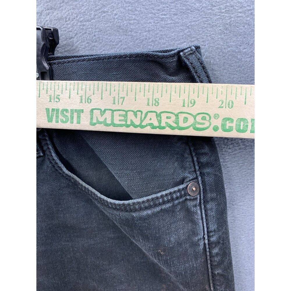 True Religion Mens Ricky Denim Jeans Flaps 249-063034 Black Made In USA 38X32 - Picture 6 of 16